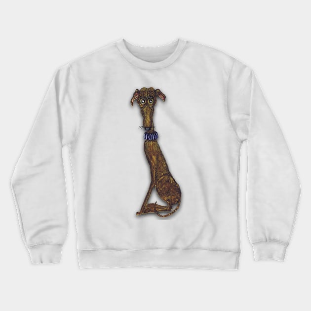 GREYHOUND Crewneck Sweatshirt by haresandcritters